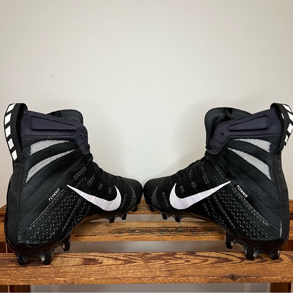 NEW Nike Vapor Untouchable 3 Elite Flyknit Mid Football Cleats Black Men’s 14 - Picture 5 of 11